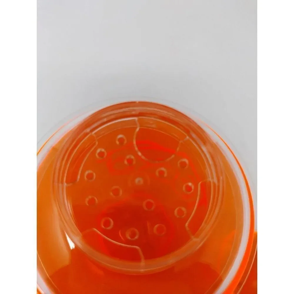 Fixd Cocktail Shaker Orange Plastic Medium Size for All your cool drinks yum yum